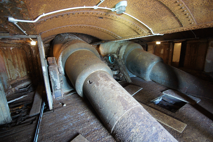 The Armstrong Guns on Admiralty Pier, Dover